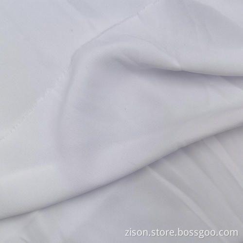 Weiße Polyester Sommer Wolle Pfirsich Stoff Frauen Stoffe